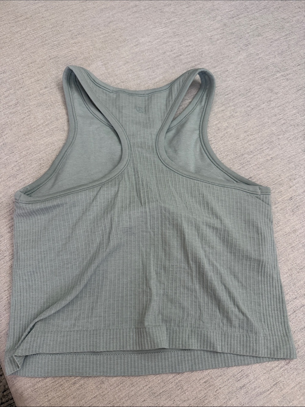 lululemon Ebb to Street Ribbed Racerback Tank in Sage